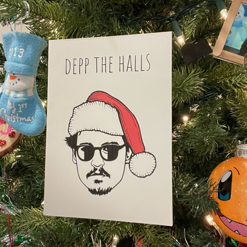 Johnny Depp Christmas Card